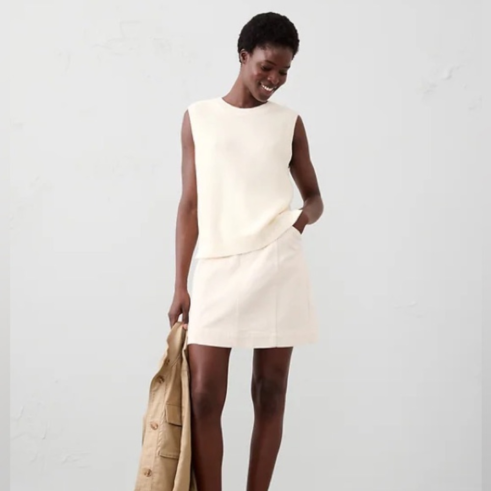 Banana Republic Textured Open Back Sweater Tank